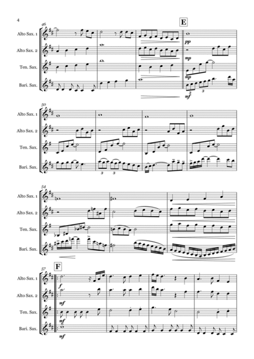 Arthur's Seat - Saxophone quartet (AATB) image number null