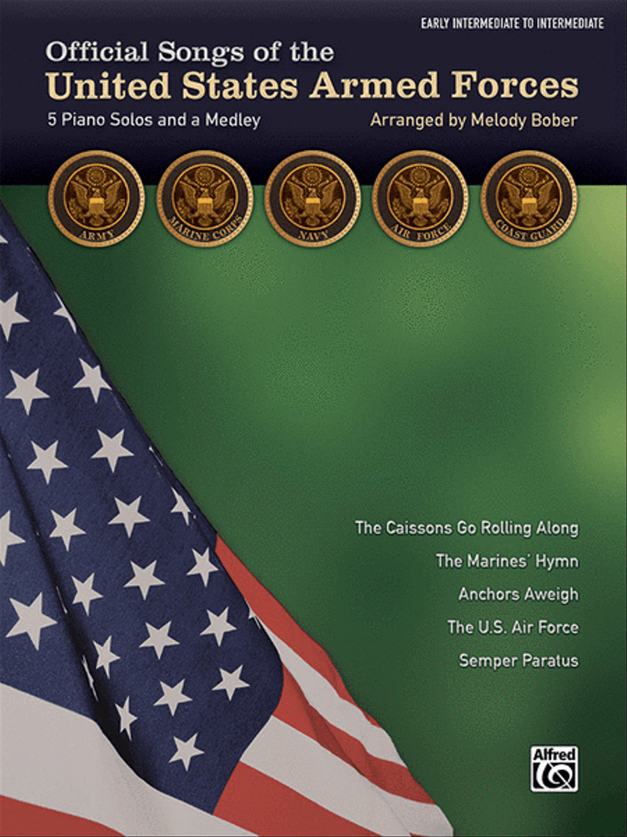 Official Songs of the United States Armed Forces Piano Solo scores gallery preview page 1