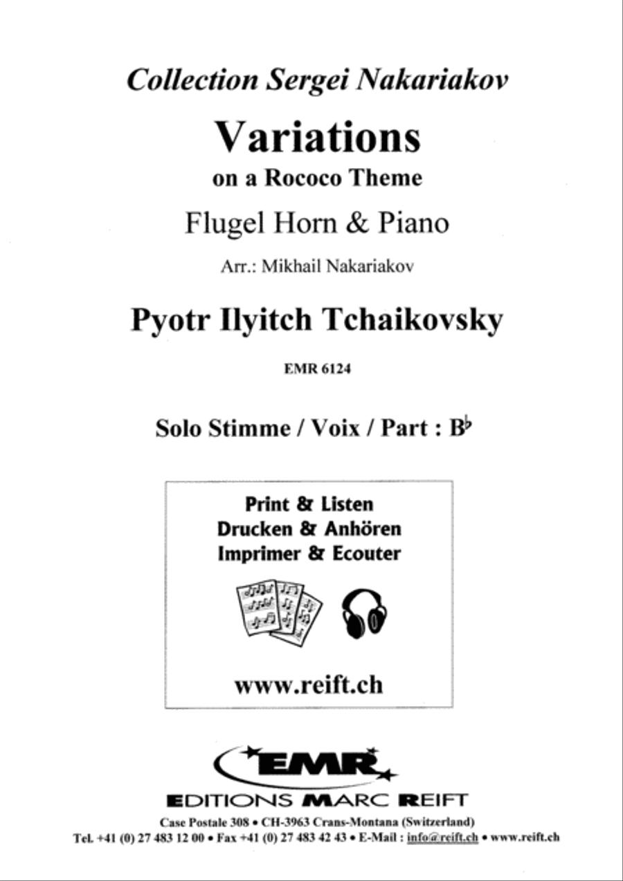 Variations On A Rococo Theme Flugelhorn scores gallery preview page 14
