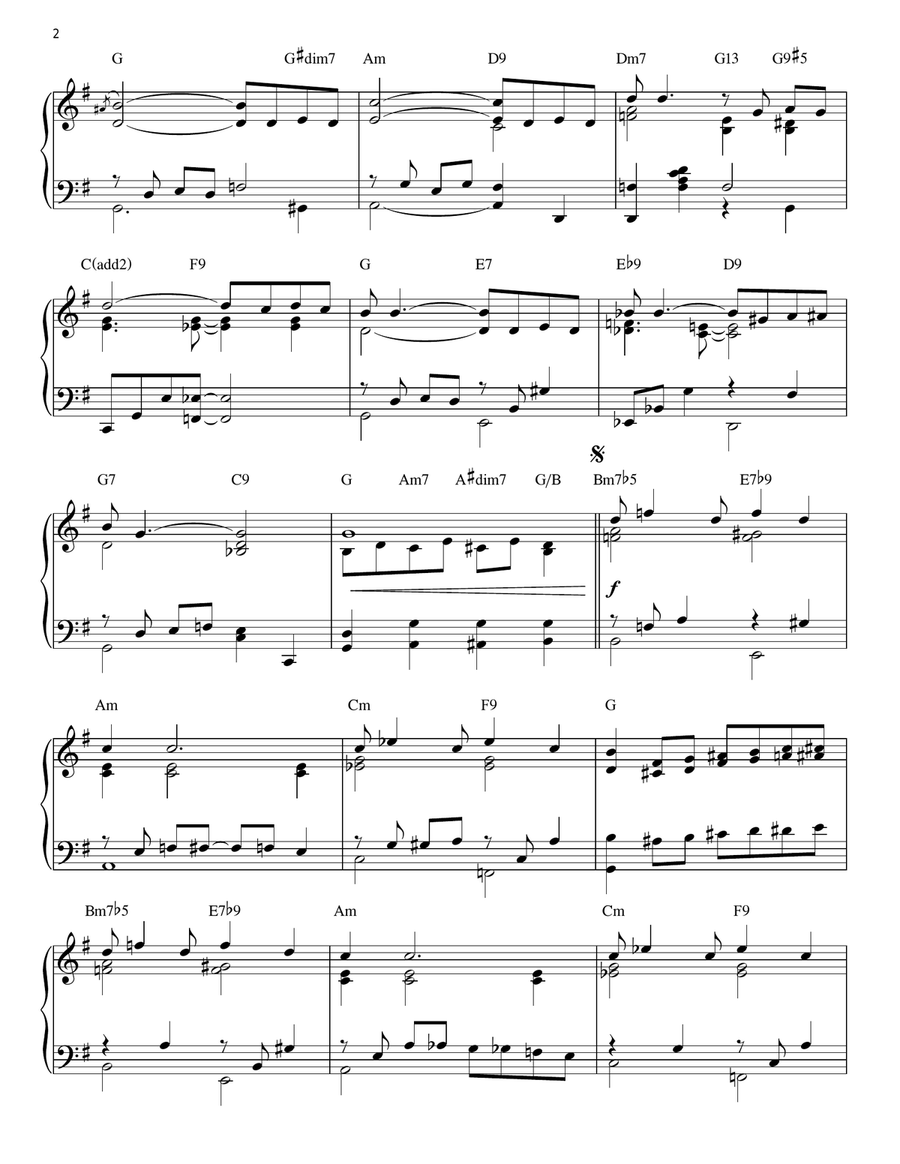 Makin' Whoopee! [Stride version] (arr. Brent Edstrom) Piano Solo scores gallery preview page 2