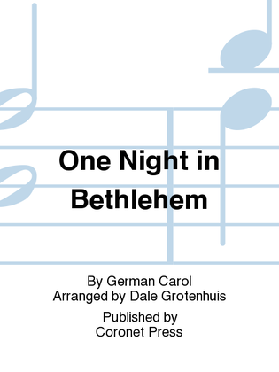 Book cover for One Night In Bethlehem