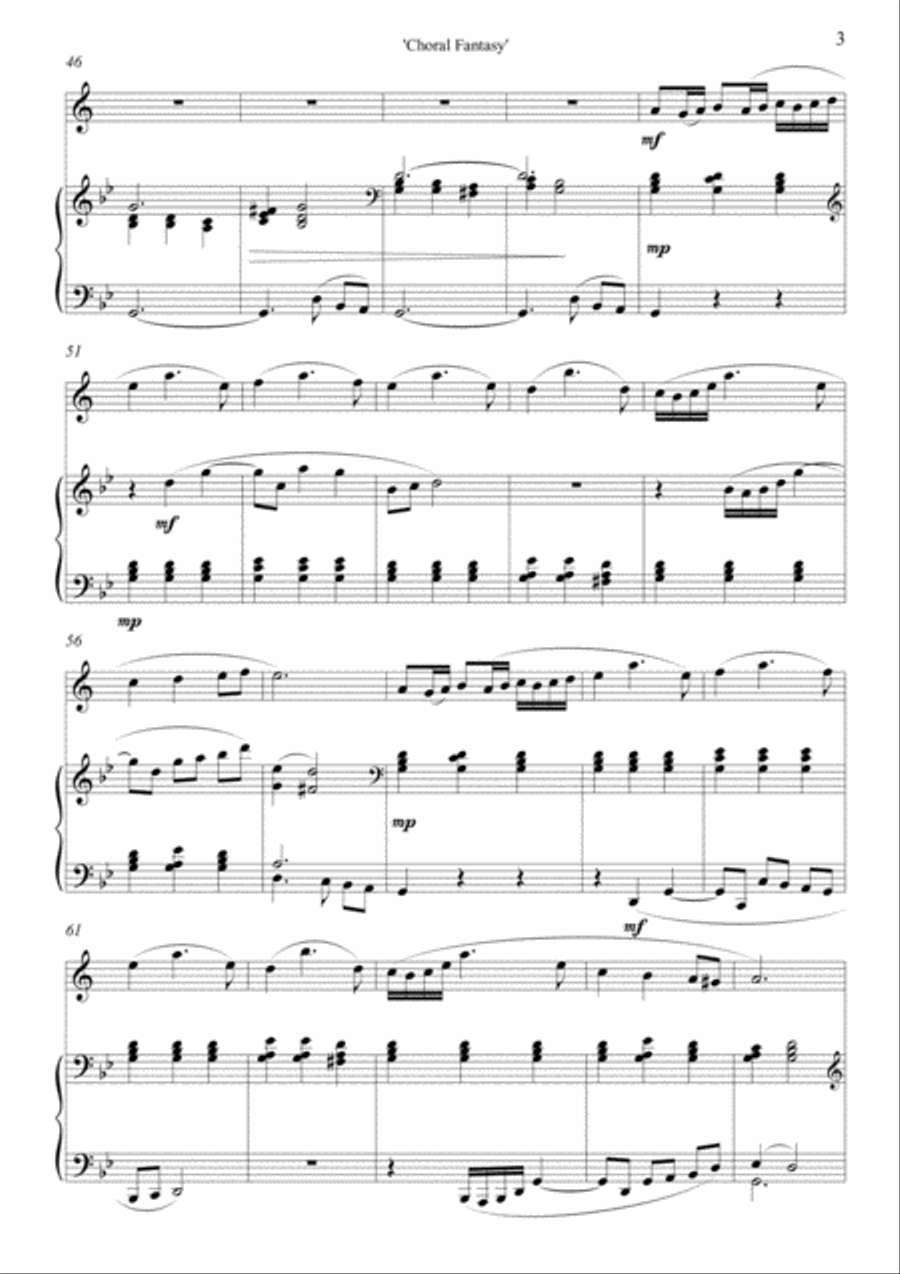 Choral Fantasy Trumpet Solo scores gallery preview page 4