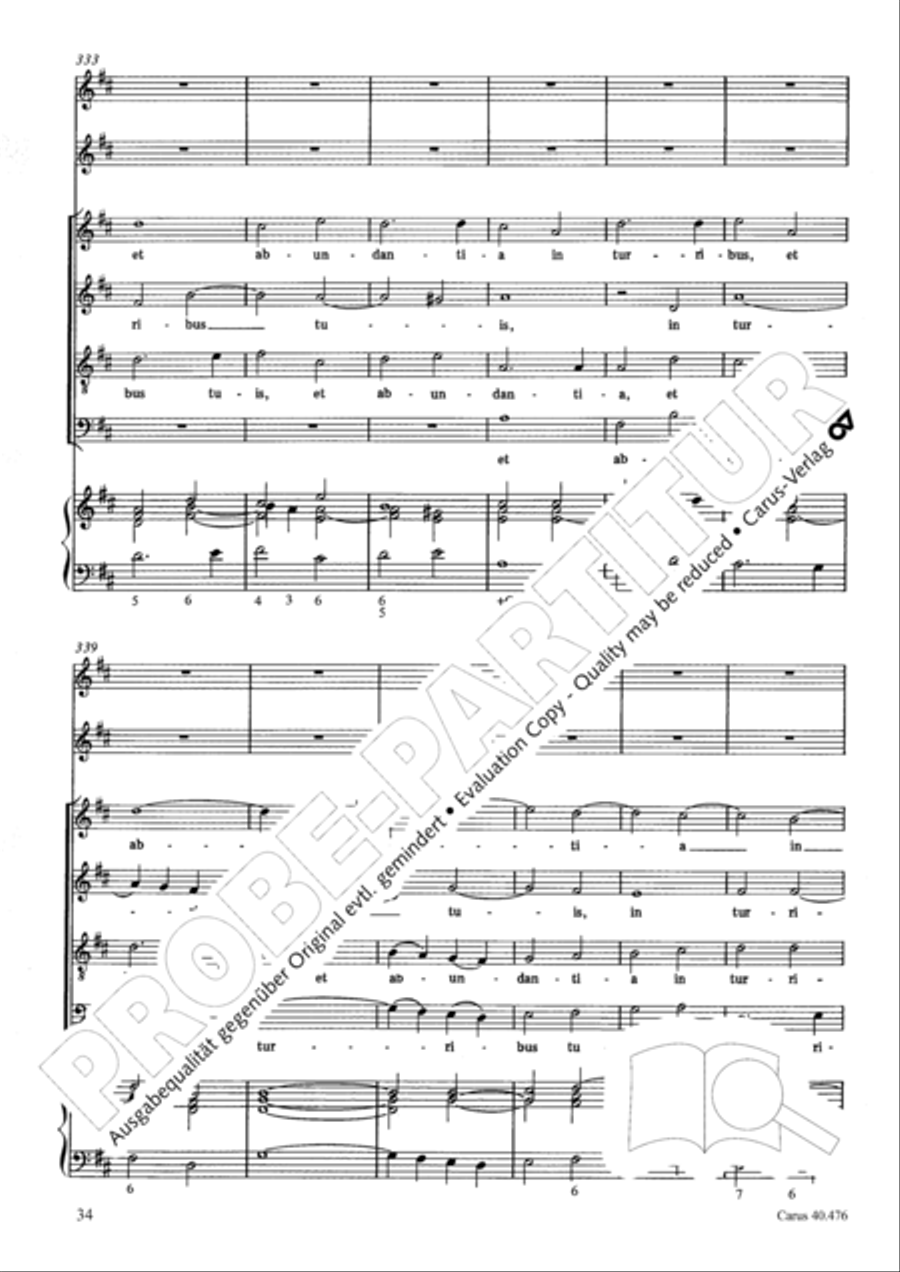 Psalm 121 (Laetatus sum) SA scores gallery preview page 35