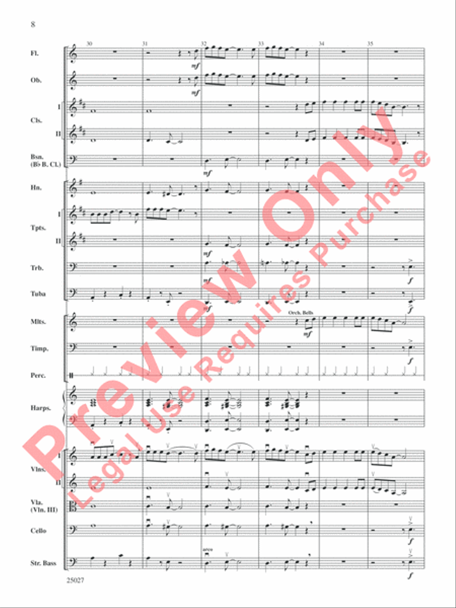 Selections form Tim Burton's Corpse Bride Full Orchestra scores gallery preview page 9