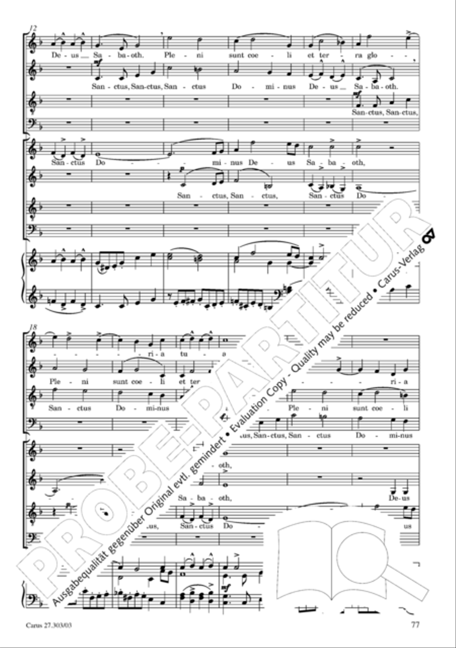 Messa da Requiem 4-Part scores gallery preview page 78