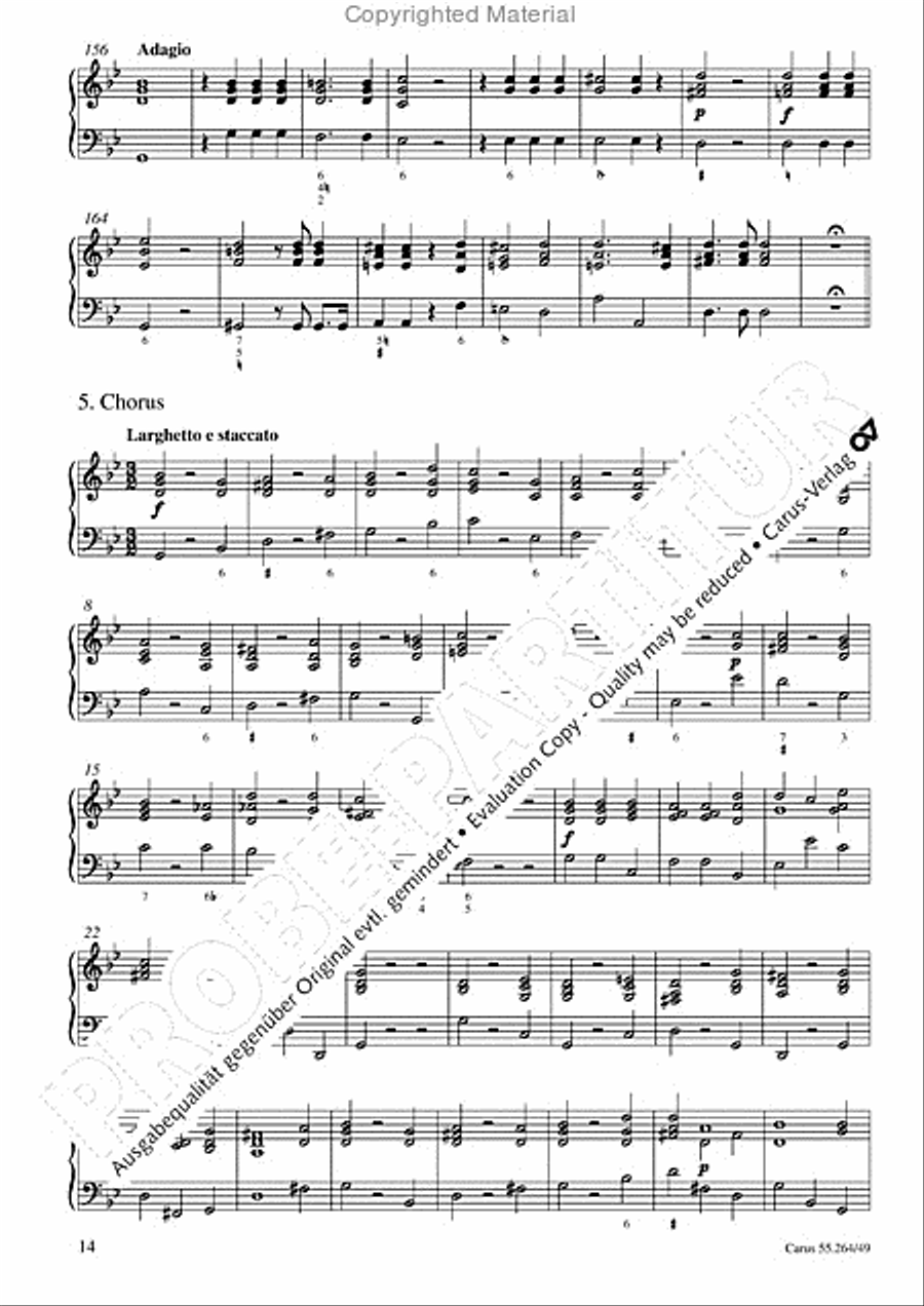 Israel in Egypt - Part I Organ scores gallery preview page 17