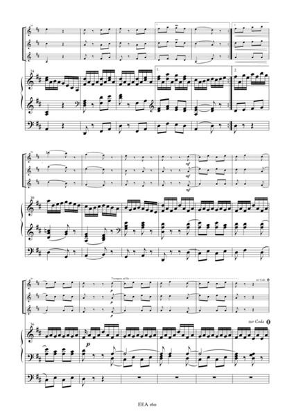 Fanfare from „École d´Orgue, ..." - arrangement for three trumpets and organ