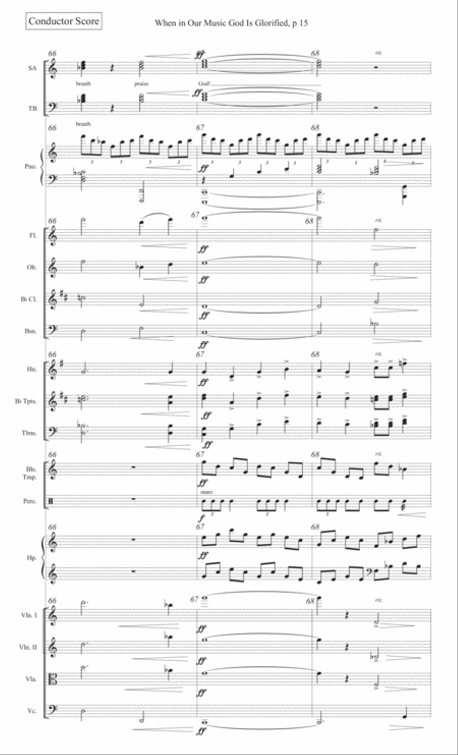 When in Our Music God Is Glorified 4-Part scores gallery preview page 17