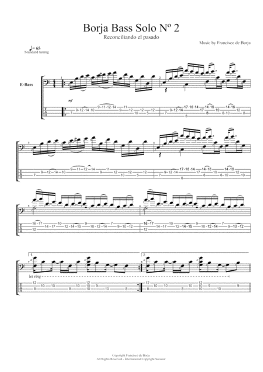 Francisco de Borja - Borja Bass Solo Nº 2 image number null