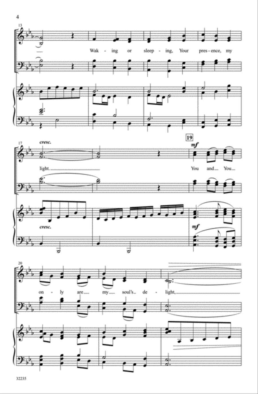 You Light Up My Life 4-Part scores gallery preview page 3