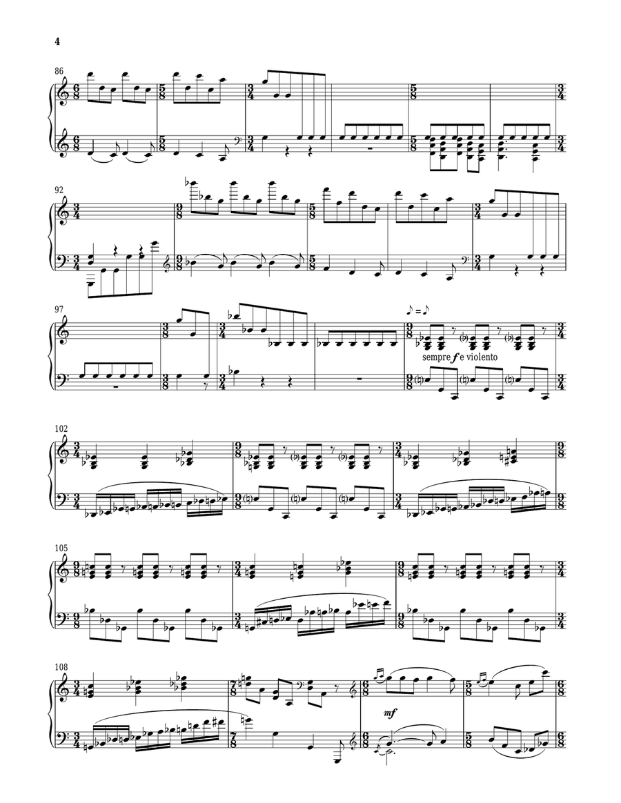 Sonata No. 1, Op. 22 Piano Solo scores gallery preview page 4