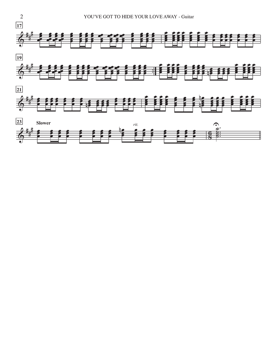 You've Got To Hide Your Love Away Small Ensemble scores gallery preview page 3