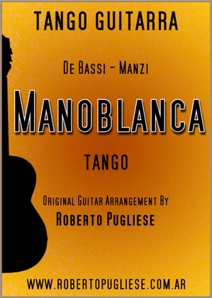 Book cover for Manoblanca - tango guitar