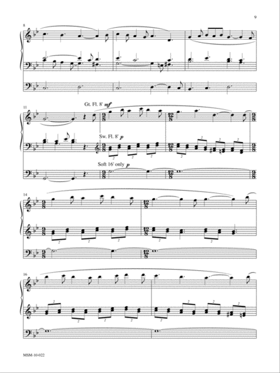 Three Advent Preludes Organ scores gallery preview page 6