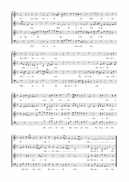 MISSA BREVIS - G. P. da Palestrina (1525-1594) - For SATB Choir image number null