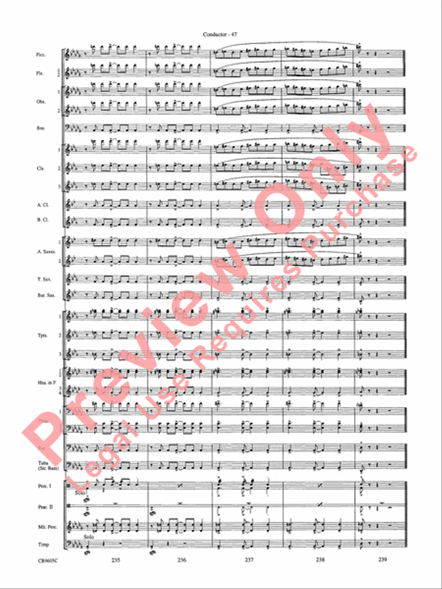 The Symphonic Gershwin The Symphonic Gershwin Concert Band scores gallery preview page 51