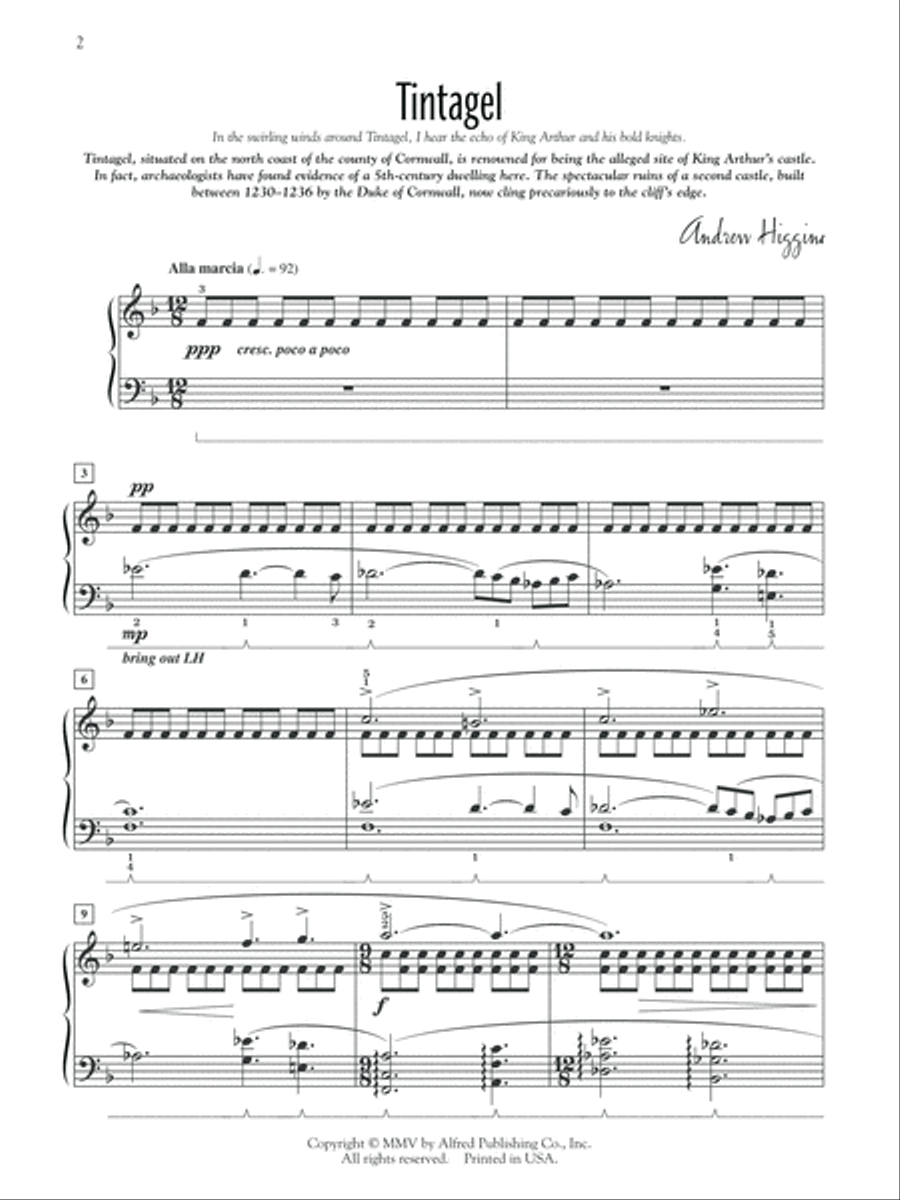 Three Celtic Legends Piano Solo scores gallery preview page 2