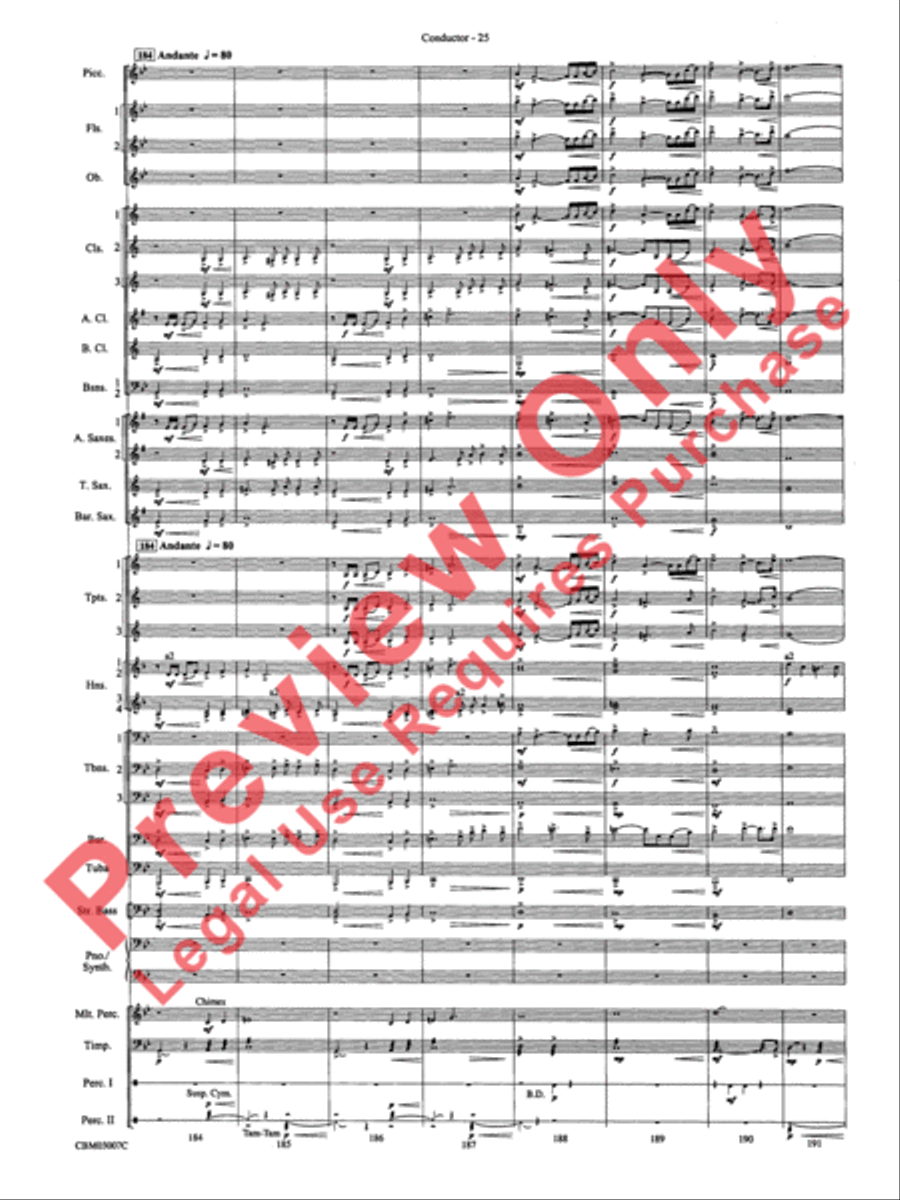 The Lord of the Rings: The Two Towers, Symphonic Suite from Concert Band scores gallery preview page 28