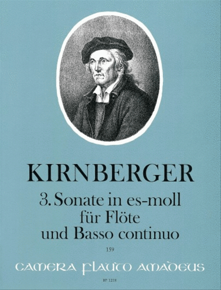 3. Sonata in Eb minor Flute scores gallery preview page 1