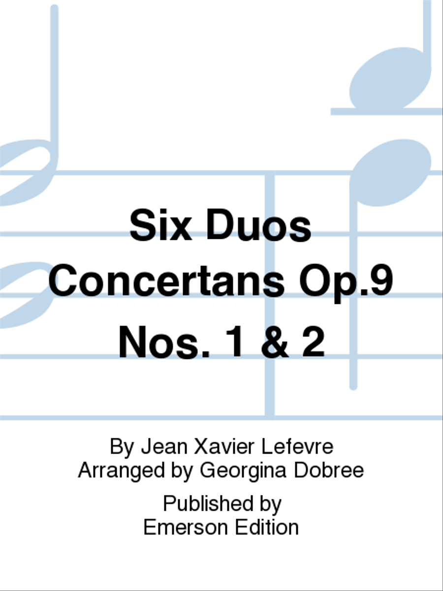 Six Duos Concertans Op. 9 Nos. 1 & 2 Chamber Music scores gallery preview page 1
