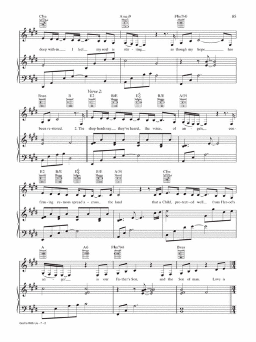 God Is With Us God Is With Us Piano, Vocal, Guitar scores gallery preview page 2