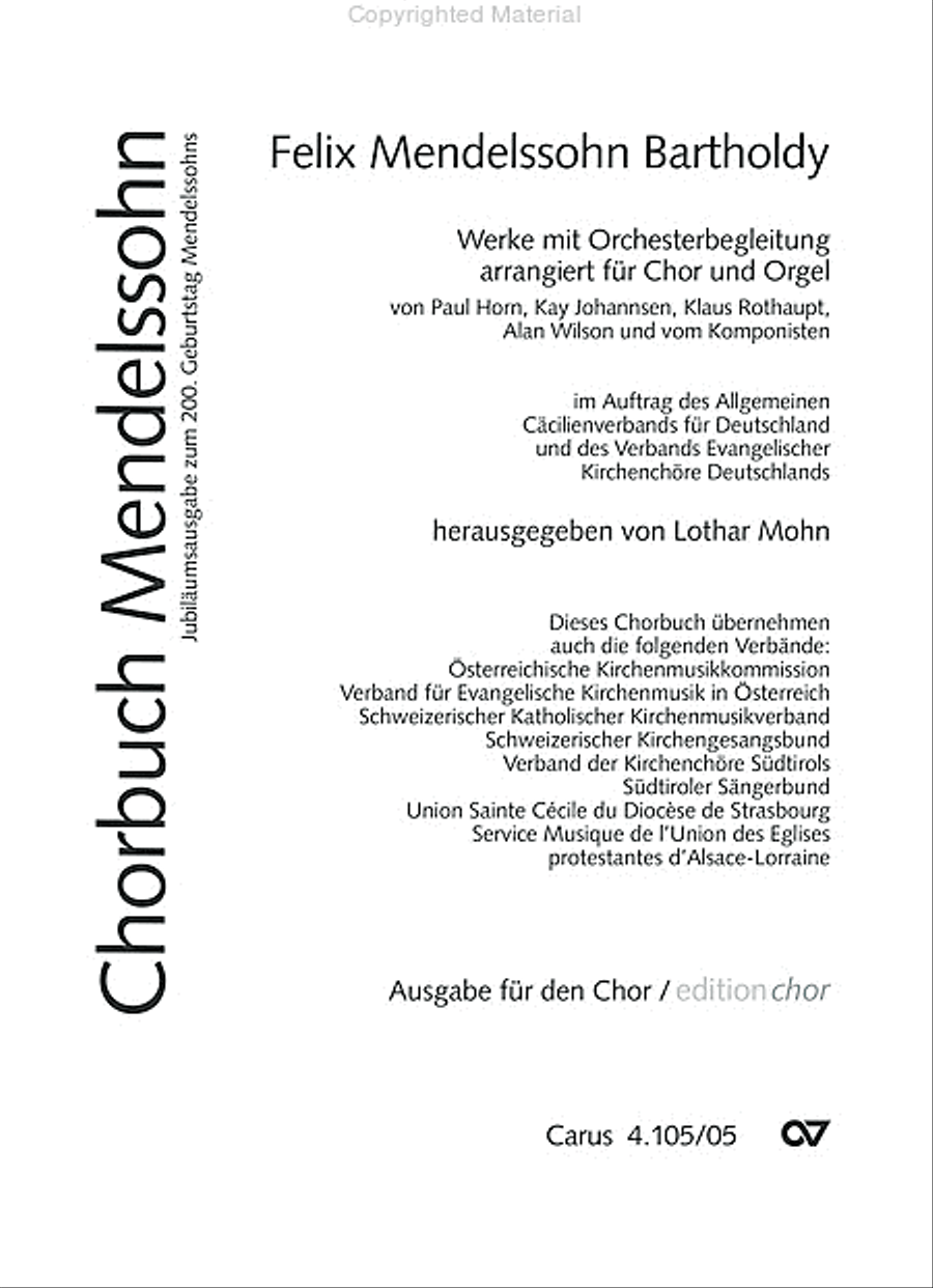 Choral collection Mendelssohn - editionchor Choir scores gallery preview page 2
