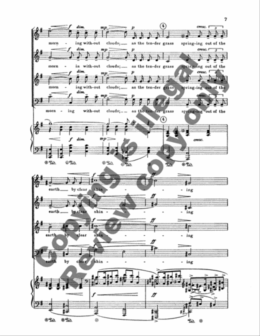 The Last Words of David (Choral Score) 4-Part scores gallery preview page 12