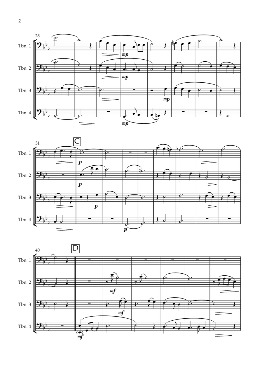 Morning Has Broken Morning Has Broken Brass Quartet scores gallery preview page 2