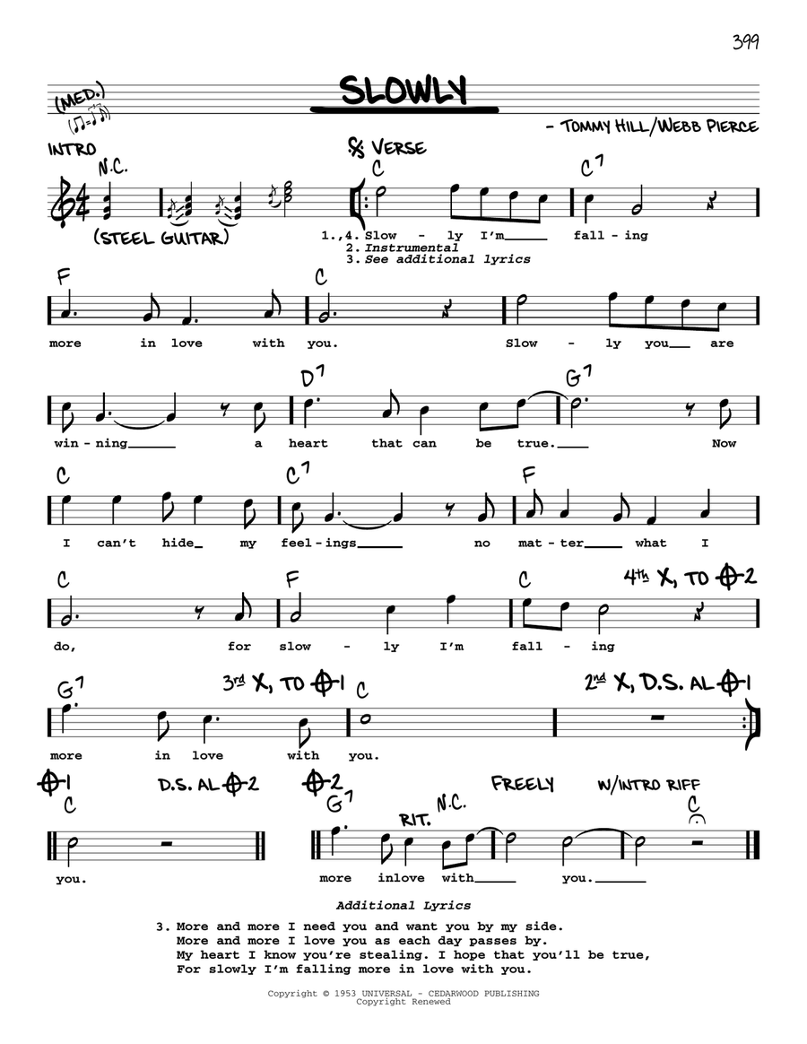 Slowly Slowly Voice scores gallery preview page 1