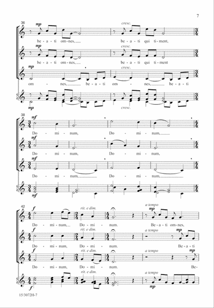 Beati Omnes SSA scores gallery preview page 7