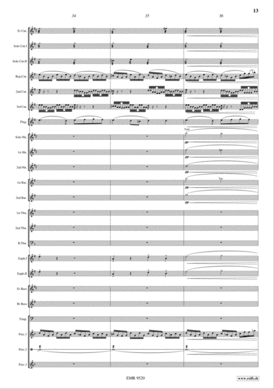 Russian Easter Festival Brass Band scores gallery preview page 13