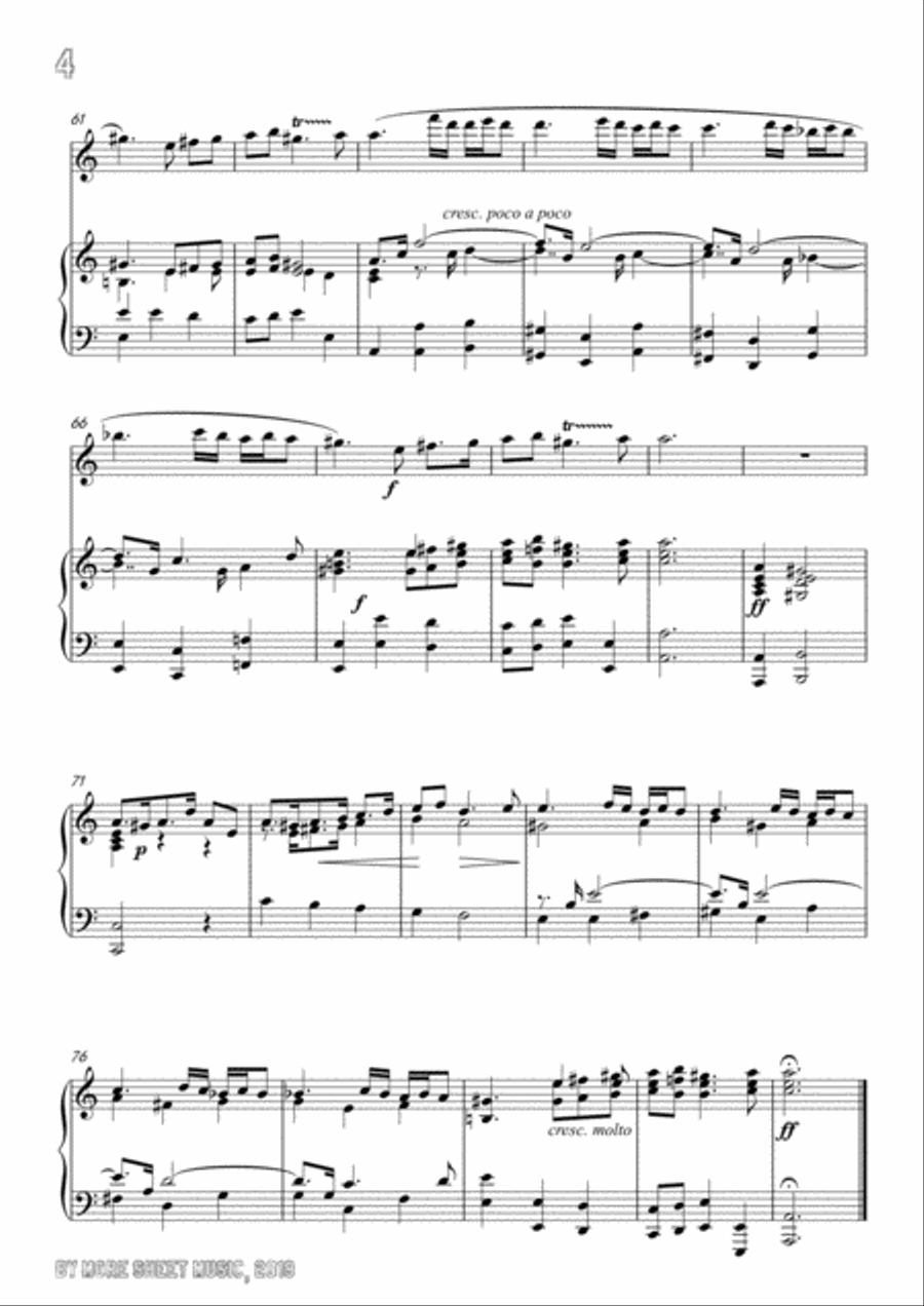 Perti-Se non fossero gli stenti,for Flute and Piano Flute Solo scores gallery preview page 6