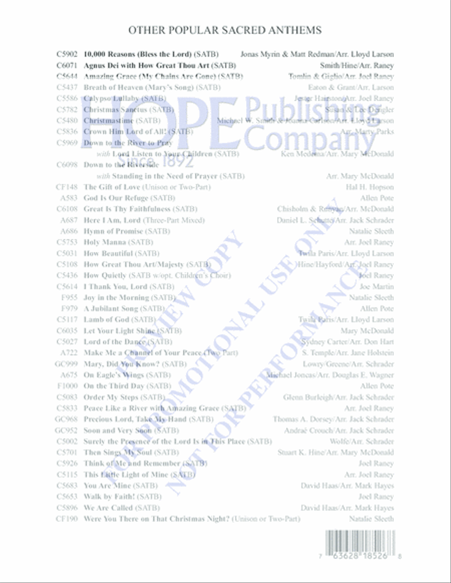 How Beautiful Choir scores gallery preview page 8
