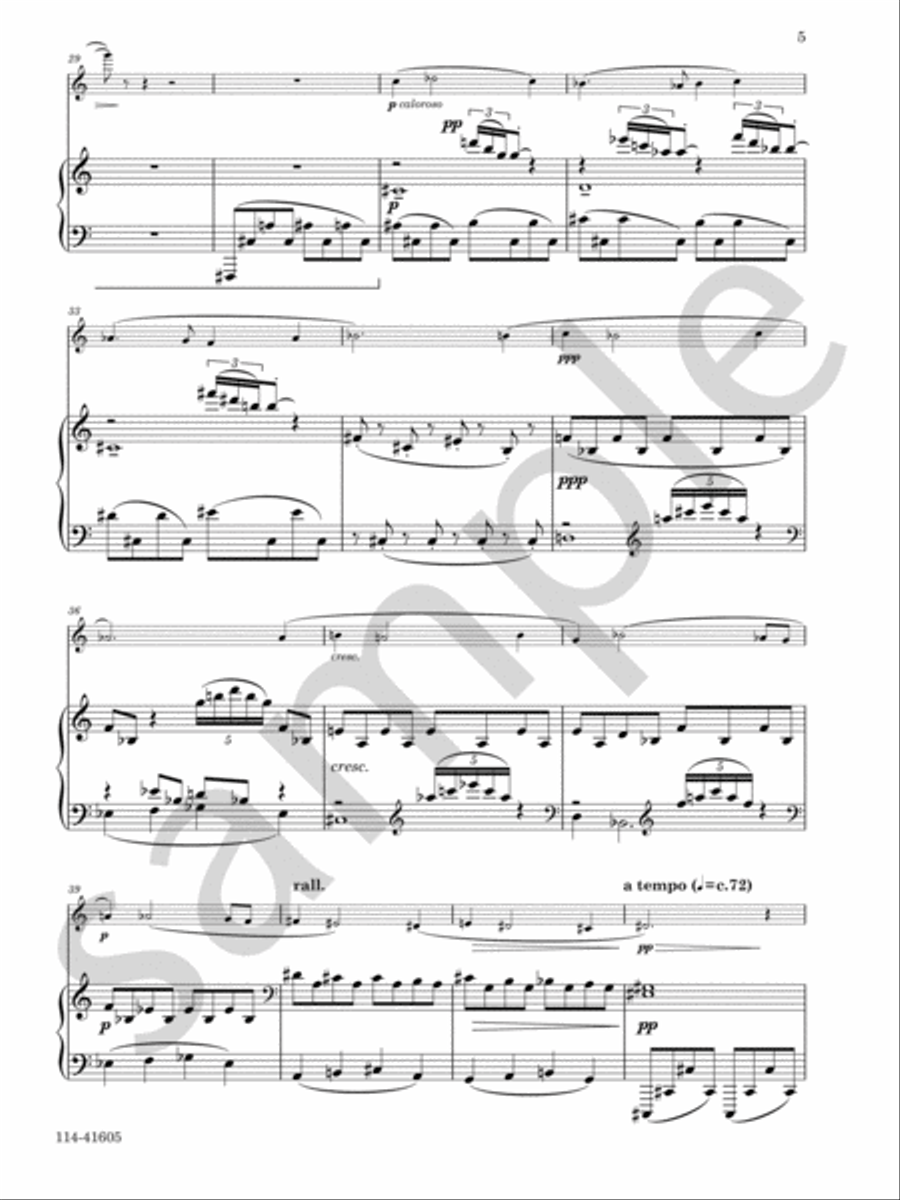 Elegy Elegy Chamber Music scores gallery preview page 5