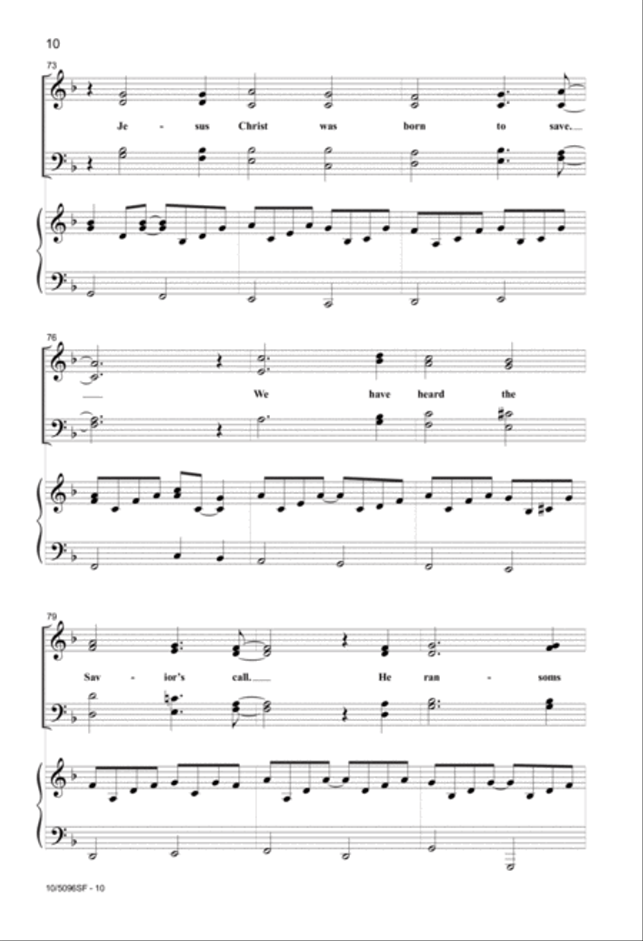 Christian Friends, Rejoice! 4-Part scores gallery preview page 10