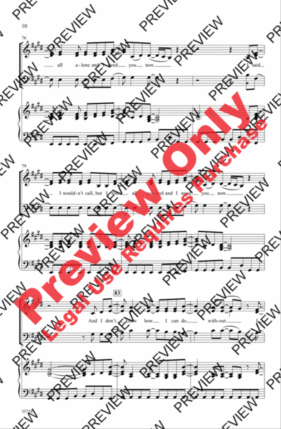 Need You Now Need You Now 3-Part scores gallery preview page 10
