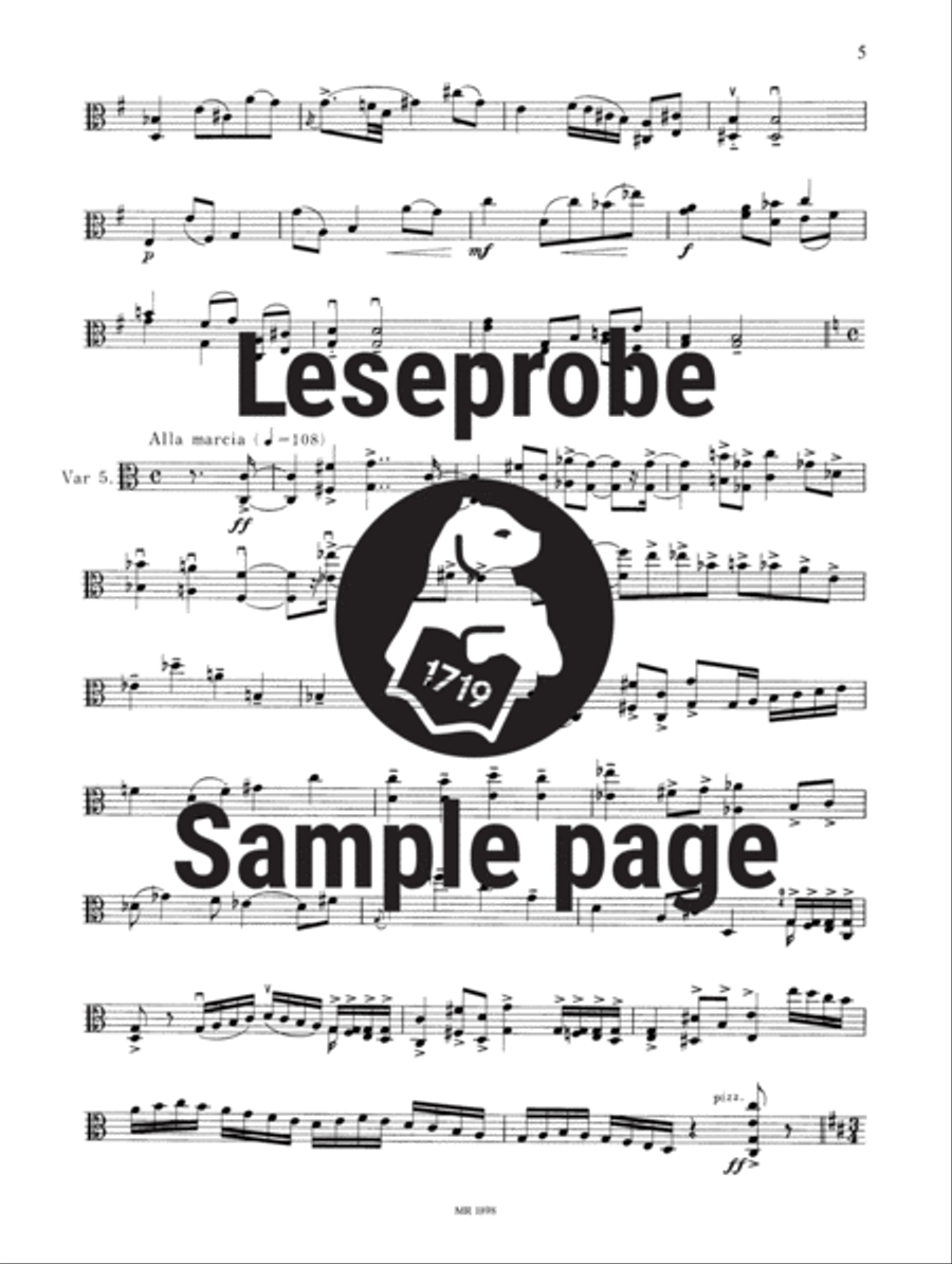 Variations Viola Solo scores gallery preview page 4