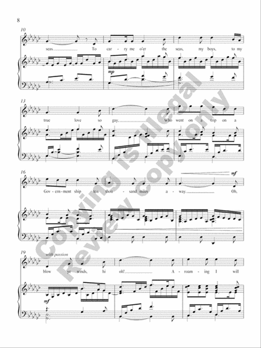 American Folk Set American Folk Set High Voice scores gallery preview page 10