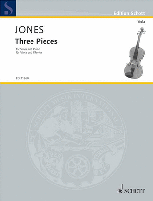 Book cover for 3 Pieces for Viola