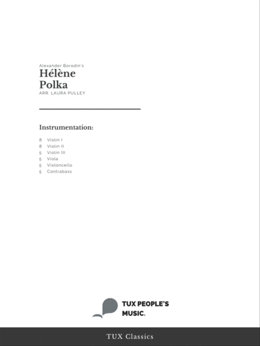 Hélène Polka Hélène Polka String Orchestra scores gallery preview page 2