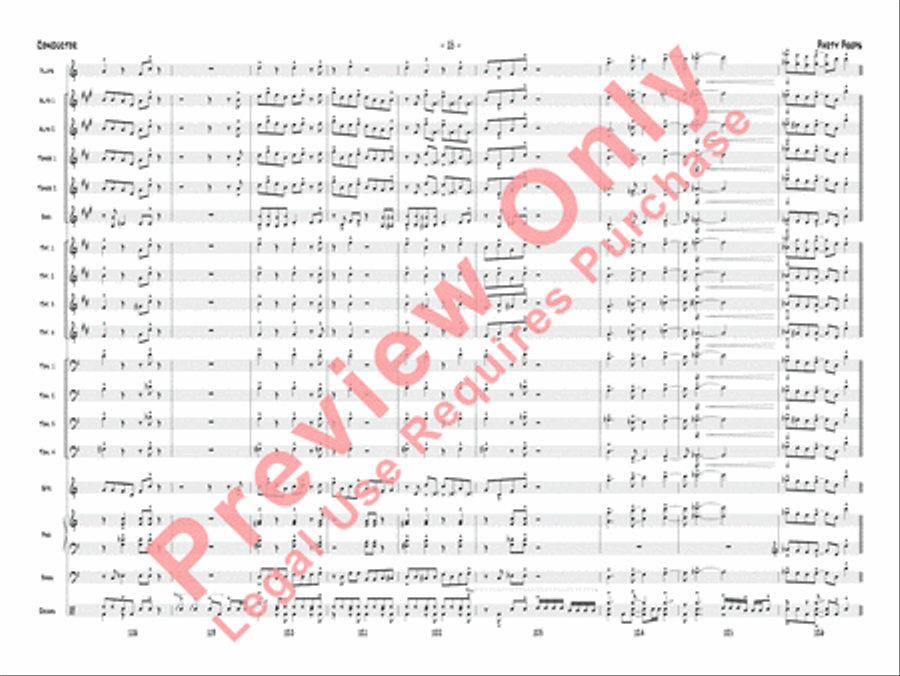 Party Peeps Jazz Ensemble scores gallery preview page 18
