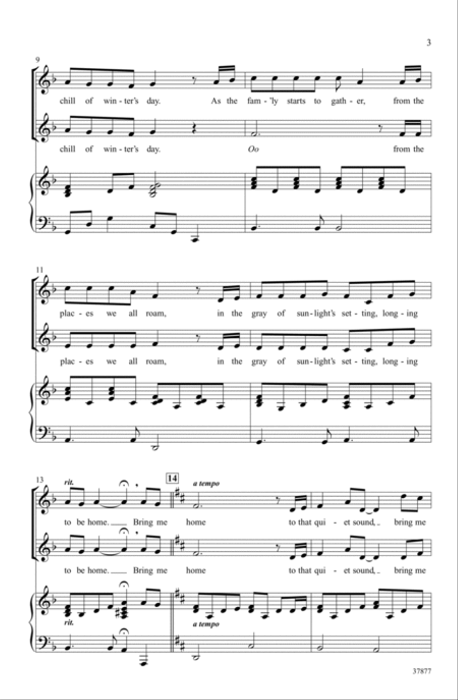 Winter, Bring Me Home Winter, Bring Me Home 2-Part scores gallery preview page 2