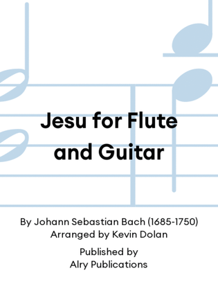 Book cover for Jesu for Flute and Guitar
