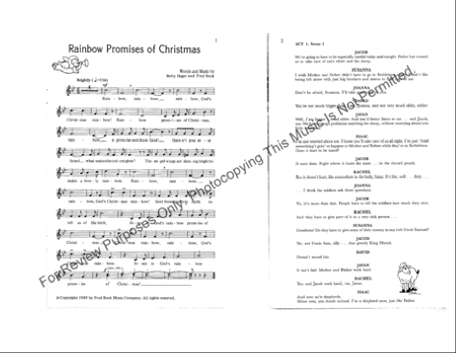 God's Rainbow Promises of Christmas Children's Choir scores gallery preview page 2