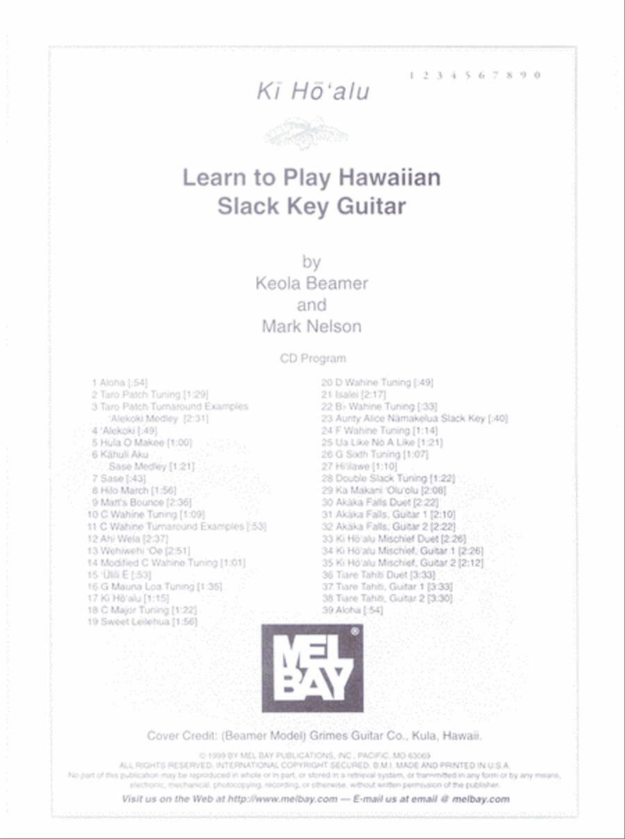 Learn to Play Hawaiian Slack-Key Guitar Guitar scores gallery preview page 3