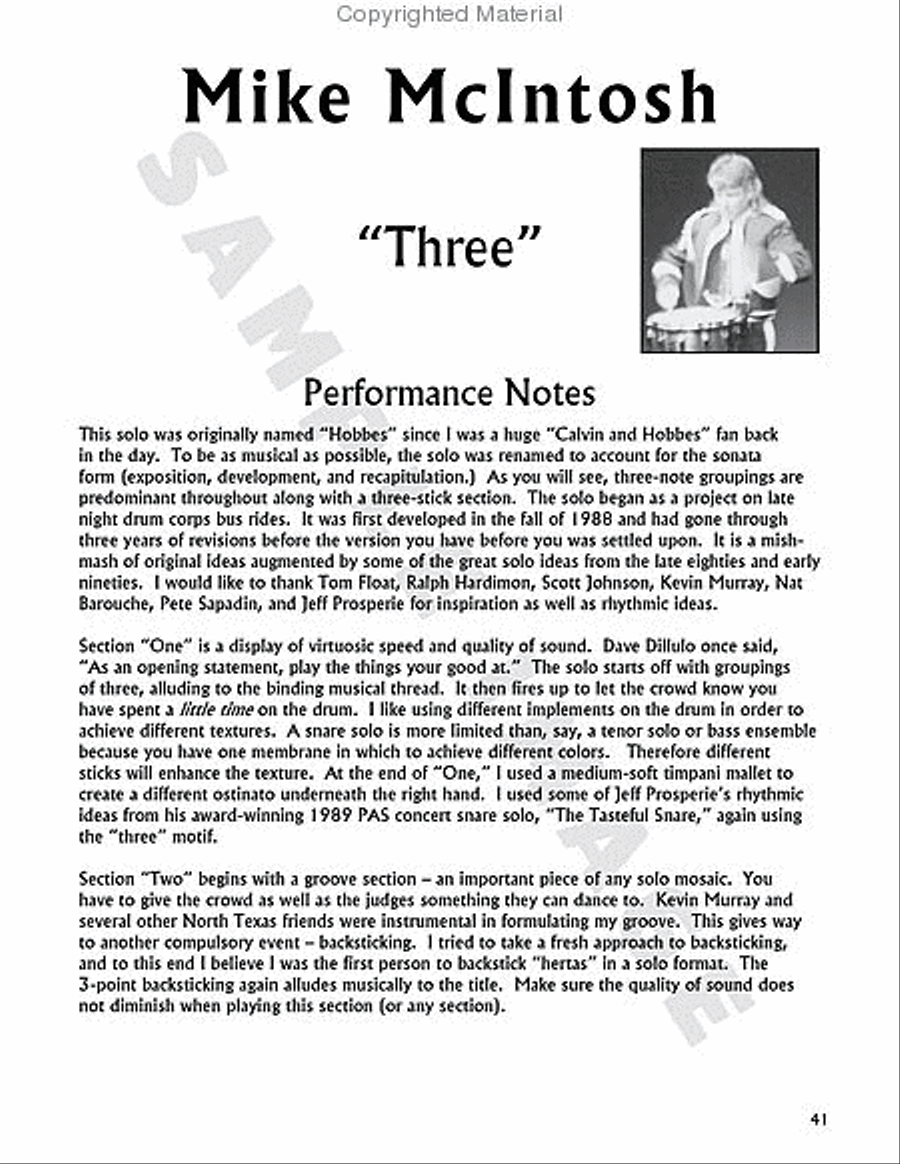 Violent Ice Cream Percussion scores gallery preview page 13
