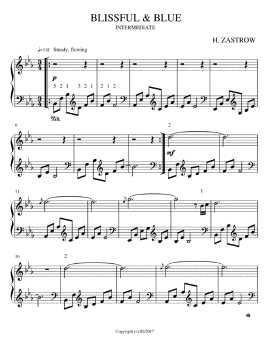 BLISSFUL & BLUE Piano Method scores gallery preview page 1