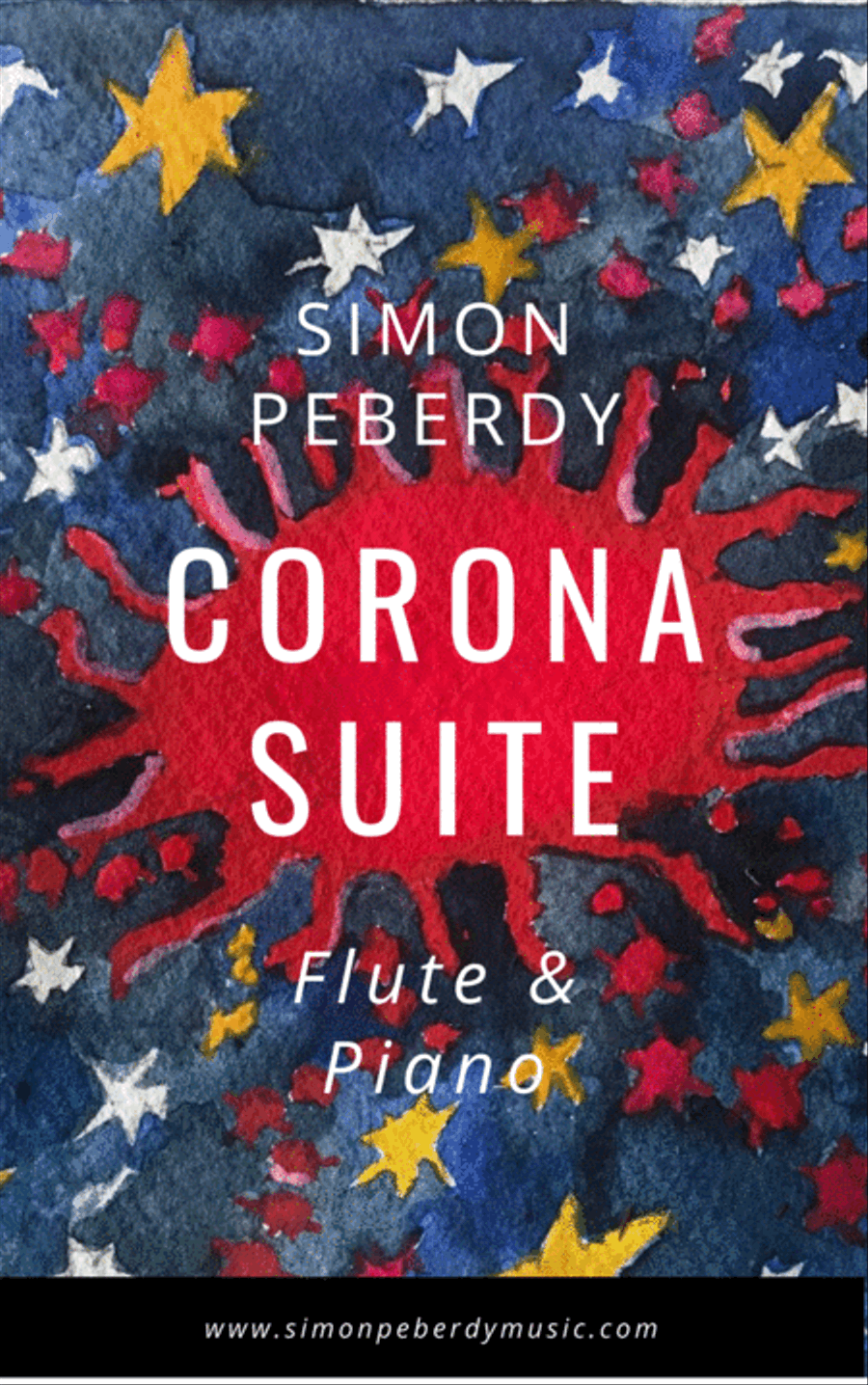 The Corona Suite for Flute and Piano by Simon Peberdy Flute Solo scores gallery preview page 1