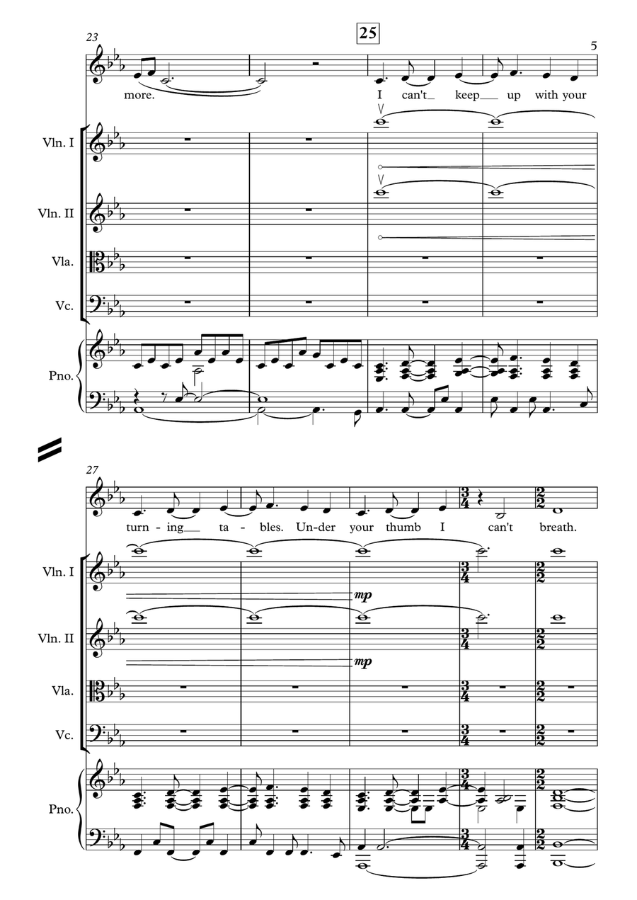 Turning Tables String Orchestra scores gallery preview page 5