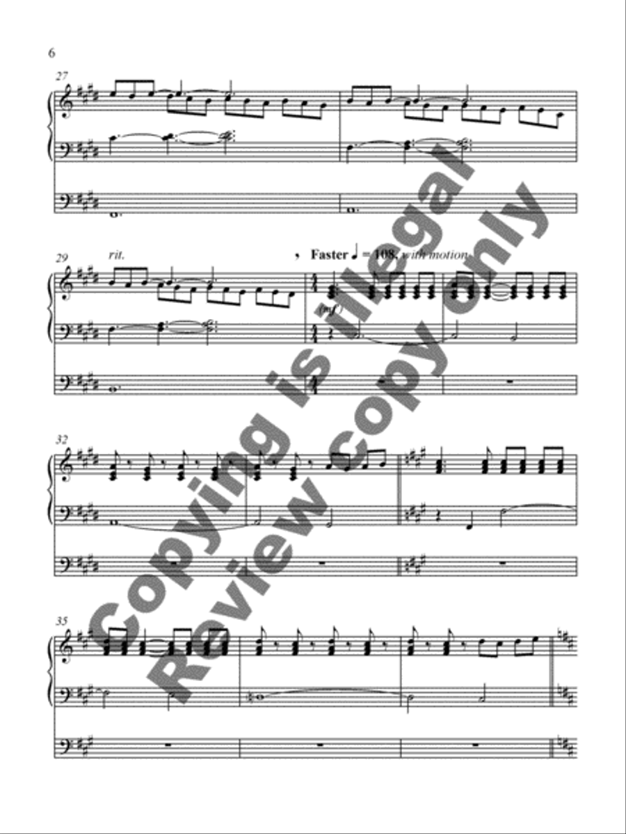Beside the Still Waters Organ Solo scores gallery preview page 9